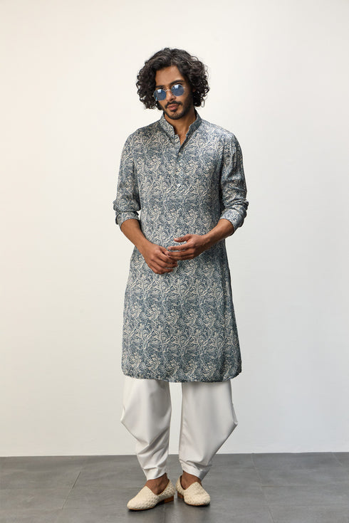 Champagne Zaal kurta Set